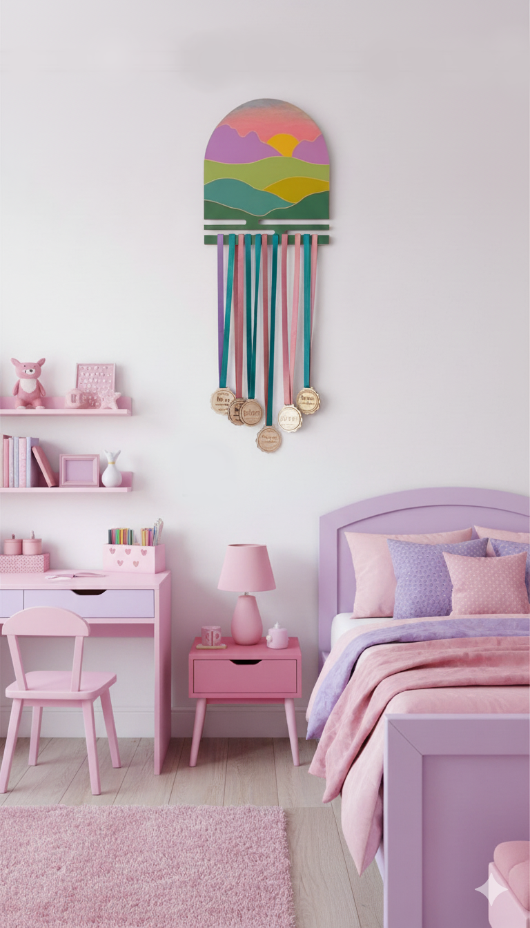 ЗАЛЕЗ Закачалка за медали от дърво – ръчна изработка